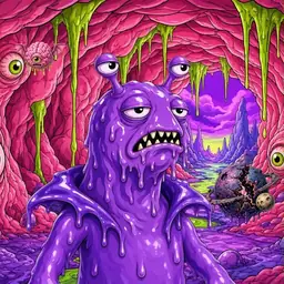 Oozlings #3458, Slug · Flesh Cave