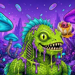Oozlings #3468, Swamp Fish · Fungus Forest