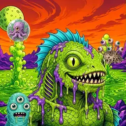 Oozlings #3485, Swamp Fish · Acid Lake