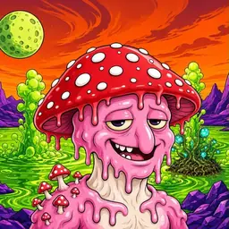 Oozlings #349, Mushroom Head · Acid Lake