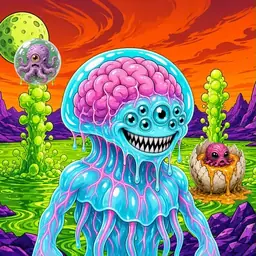 Oozlings #3495, Jellyfish Brain · Acid Lake