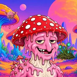 Oozlings #3510, Mushroom Head · Mushroom Desert