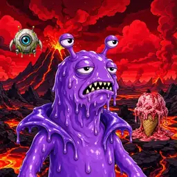Oozlings #3523, Slug · Lava Fields