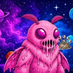 Oozlings #3528, Mutant Moth · Void Nebula