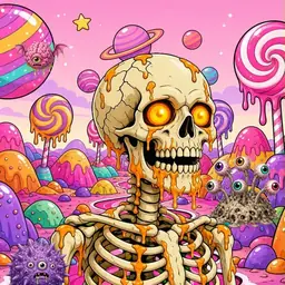 Oozlings #353, Skull · Candy Planet