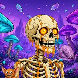 Oozlings #354, Skull · Fungus Forest