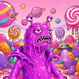 Oozlings #3541, Mutated Slug · Candy Planet