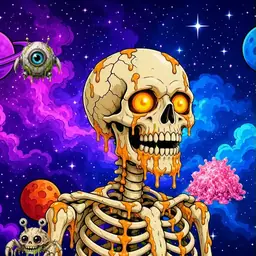 Oozlings #3543, Skull · Void Nebula