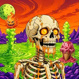 Oozlings #3544, Skull · Acid Lake