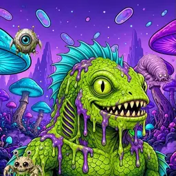 Oozlings #3572, Swamp Fish · Fungus Forest