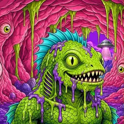 Oozlings #3577, Swamp Fish · Flesh Cave