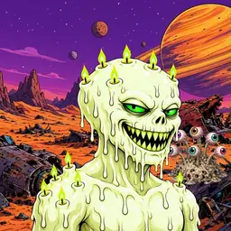 Oozlings #3578, Mutated Candle Wax · Ship Junkyard