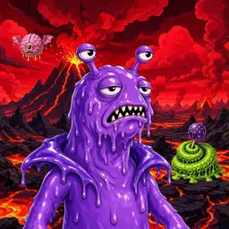 Oozlings #3581, Slug · Lava Fields