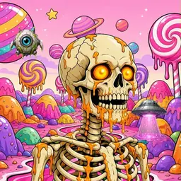 Oozlings #3590, Skull · Candy Planet