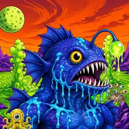 Oozlings #3604, Anglerfish · Acid Lake