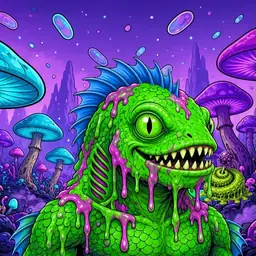 Oozlings #3609, Mutated Swamp Fish · Fungus Forest