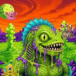 Oozlings #3616, Swamp Fish · Acid Lake