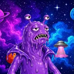 Oozlings #3618, Slug · Void Nebula
