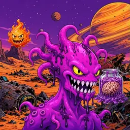 Oozlings #3631, Squid · Ship Junkyard