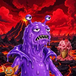 Oozlings #3635, Slug · Lava Fields