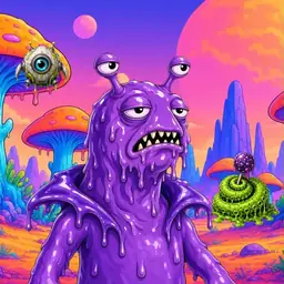 Oozlings #3648, Slug · Mushroom Desert