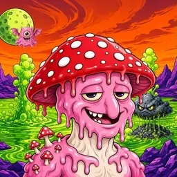 Oozlings #365, Mushroom Head · Acid Lake