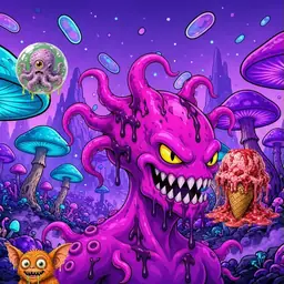 Oozlings #3650, Squid · Fungus Forest