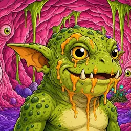 Oozlings #3659, Toad Goblin · Flesh Cave