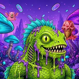 Oozlings #366, Swamp Fish · Fungus Forest