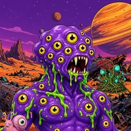 Oozlings #3661, Eyeball Cluster · Ship Junkyard