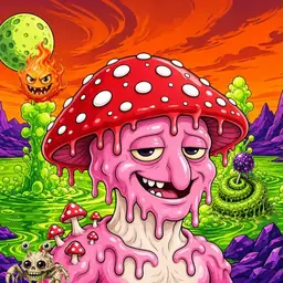 Oozlings #3667, Mushroom Head · Acid Lake