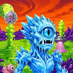 Oozlings #3683, Ice Cyclops · Acid Lake