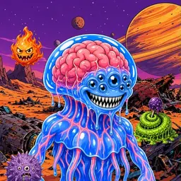 Oozlings #3686, Mutated Jellyfish Brain · Ship Junkyard