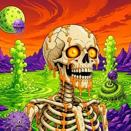 Oozlings #369, Skull · Acid Lake