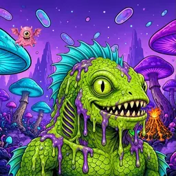 Oozlings #3690, Swamp Fish · Fungus Forest