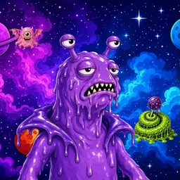 Oozlings #3694, Slug · Void Nebula