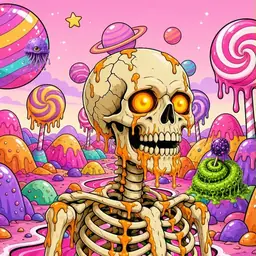 Oozlings #3701, Skull · Candy Planet