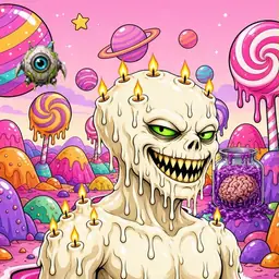 Oozlings #3703, Candle Wax · Candy Planet