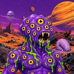 Oozlings #3708, Eyeball Cluster · Ship Junkyard