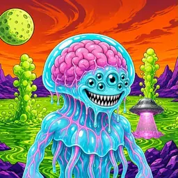 Oozlings #372, Jellyfish Brain · Acid Lake