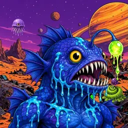 Oozlings #3728, Anglerfish · Ship Junkyard