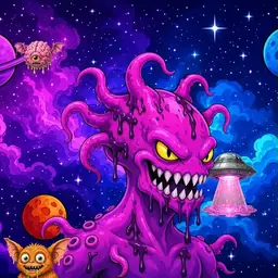 Oozlings #3738, Squid · Void Nebula