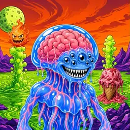 Oozlings #3739, Mutated Jellyfish Brain · Acid Lake