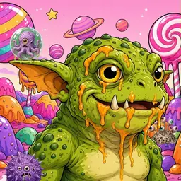 Oozlings #3751, Toad Goblin · Candy Planet