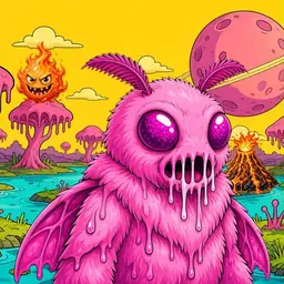 Oozlings #3759, Mutant Moth · Turquoise Swamp