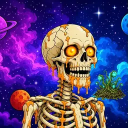 Oozlings #3761, Skull · Void Nebula