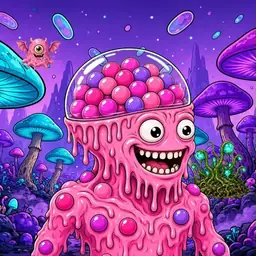 Oozlings #3769, Gumball Brain · Fungus Forest