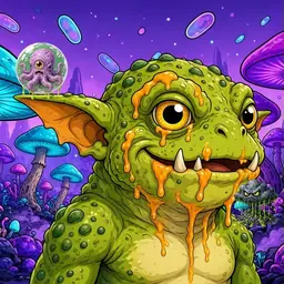 Oozlings #3772, Toad Goblin · Fungus Forest