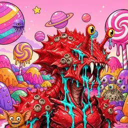 Oozlings #3776, Crab · Candy Planet