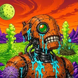 Oozlings #3780, Rusty Robot · Acid Lake